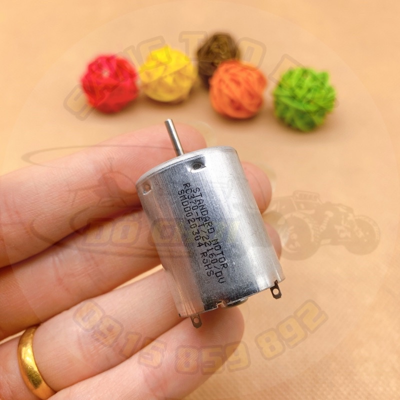 Động cơ 370 DC 6V tốc độ 6000 vòng / phút. Hoạt động êm ái