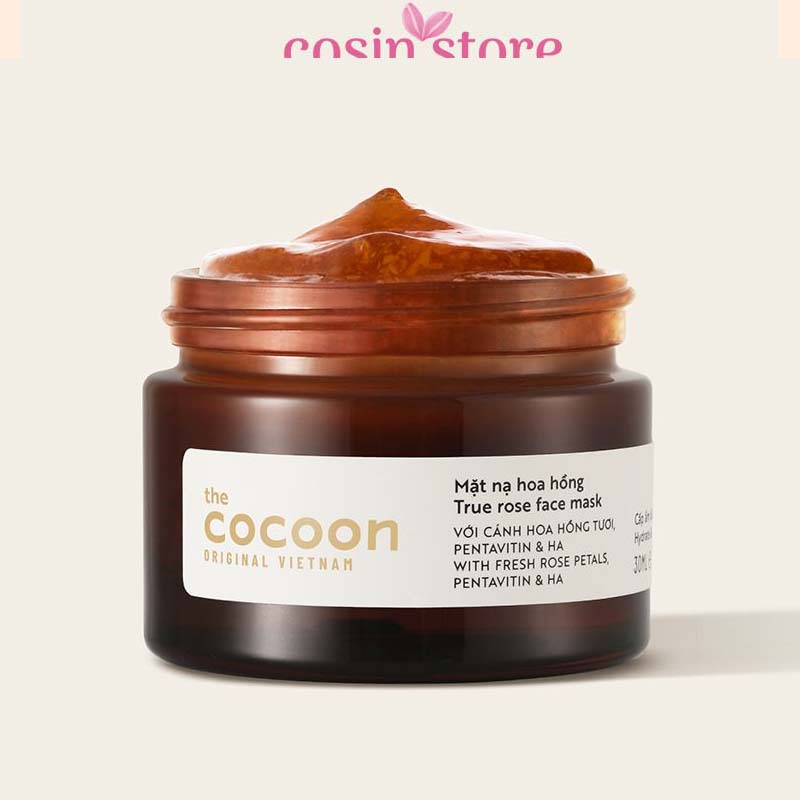 Mặt nạ hoa hồng 30ml Cocoon làm dịu, cấp ẩm và làm mềm tức thì Cosin Store