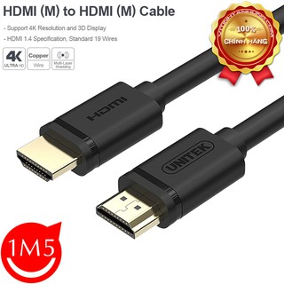 Dây hdmi unitek 1m5 YC137