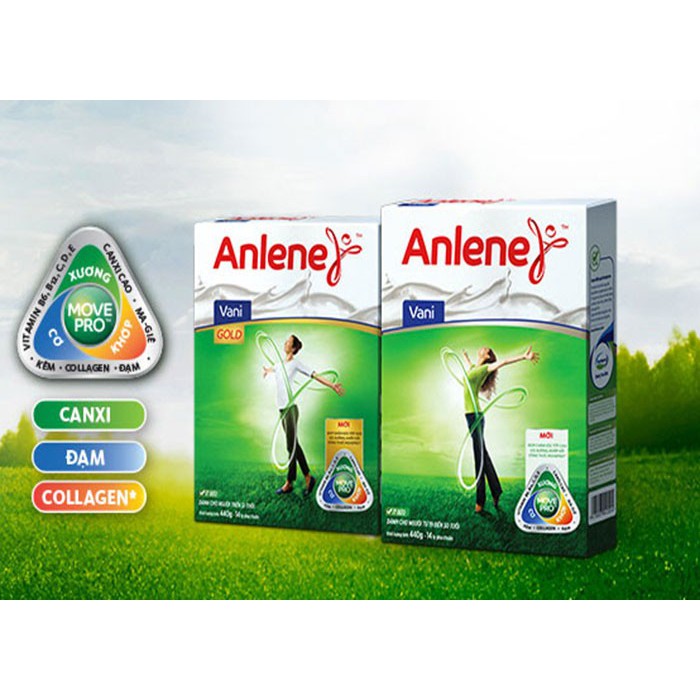 Sữa Bột Anlene Vani Gold Move Pro Hộp Giấy 1.2kg ( Trên 40 Tuổi )