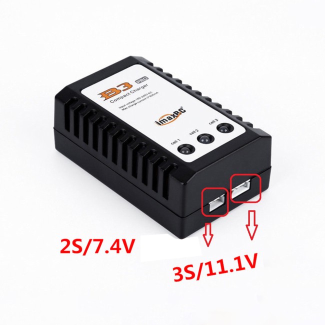 Bộ sạc pin Lipo 10W 7.4V 11.1V Pro RC cho đồ chơi điều khiển từ xa