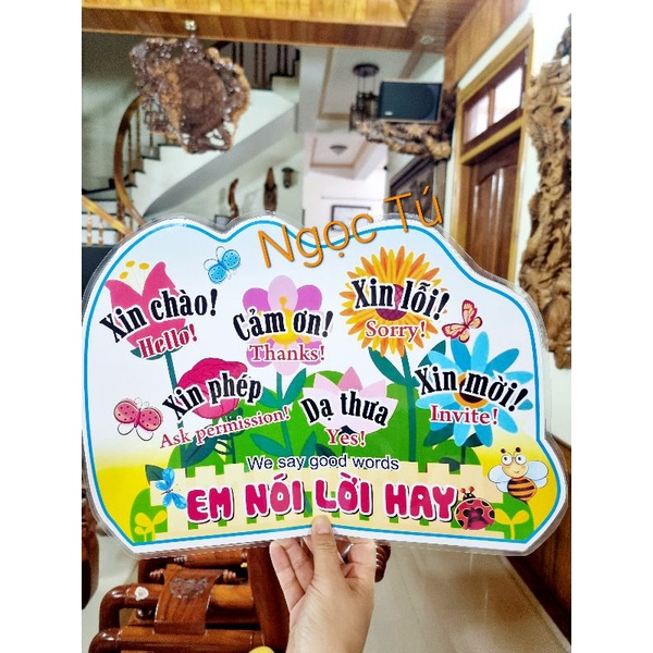 Nội quy thư viện lớp em. Khổ A3. In giấy bóng, éplatic