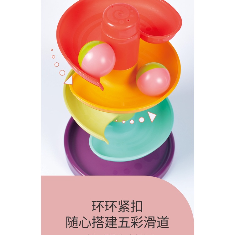 [1-3 years old] baby multi-layer shooting track ball, rolling ball slide, baby early education educational toys