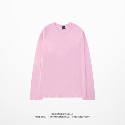 Áo thun trơn Nelly dài tay 100% cotton basic