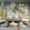 Bộ 3 kệ treo lục giác 2 tầng cách điệu tiện lợi size to ngang 50cm