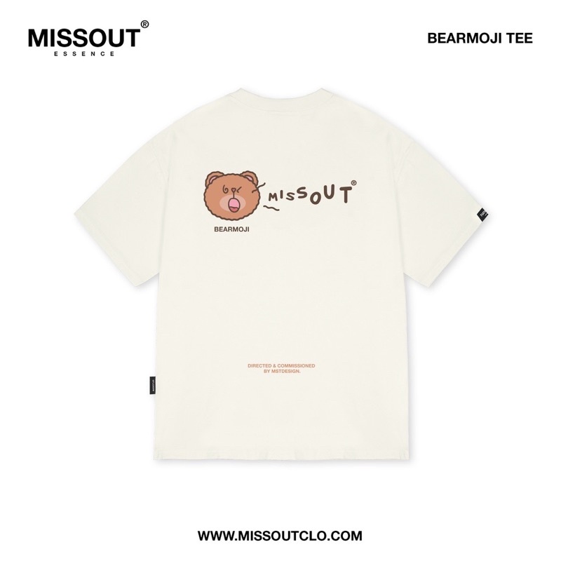 ÁO THUN BEARMOJI MISSOUT unisex nam nữ