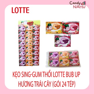 Kẹo Sing-gum Thổi Lotte Bub Up Hương Trái Cây (Gói 24 tép)