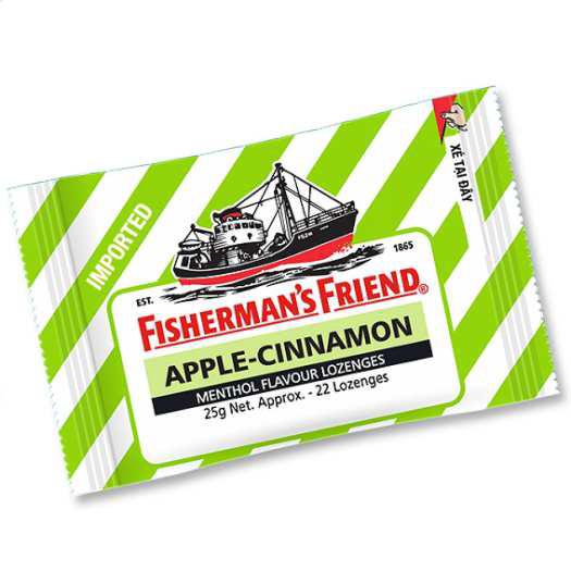 Kẹo cay con tàu / thuyền Fisherman's Friend Không đường - Đủ vị (Bạc hà, cherry, cam chanh, quýt, táo quế, khuynh diệp)