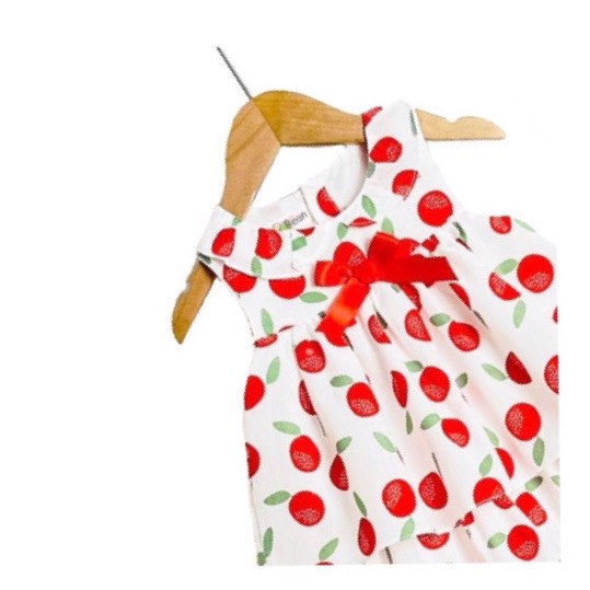 Đầm Cotton 2 Tầng Đính Nơ Bé Gái BabyBean (14kg-34kg)