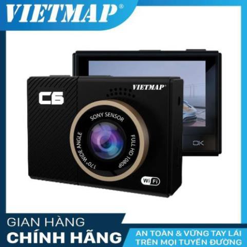 [Hỗ Trợ Lắp Đặt Miễn Phí Tận Nơi] CAMERA HÀNH TRÌNH VIETMAP C6 WIFI CẢM BIẾN SONY+THẺ NHỚ -HÀNG CHÍNH HÃNG