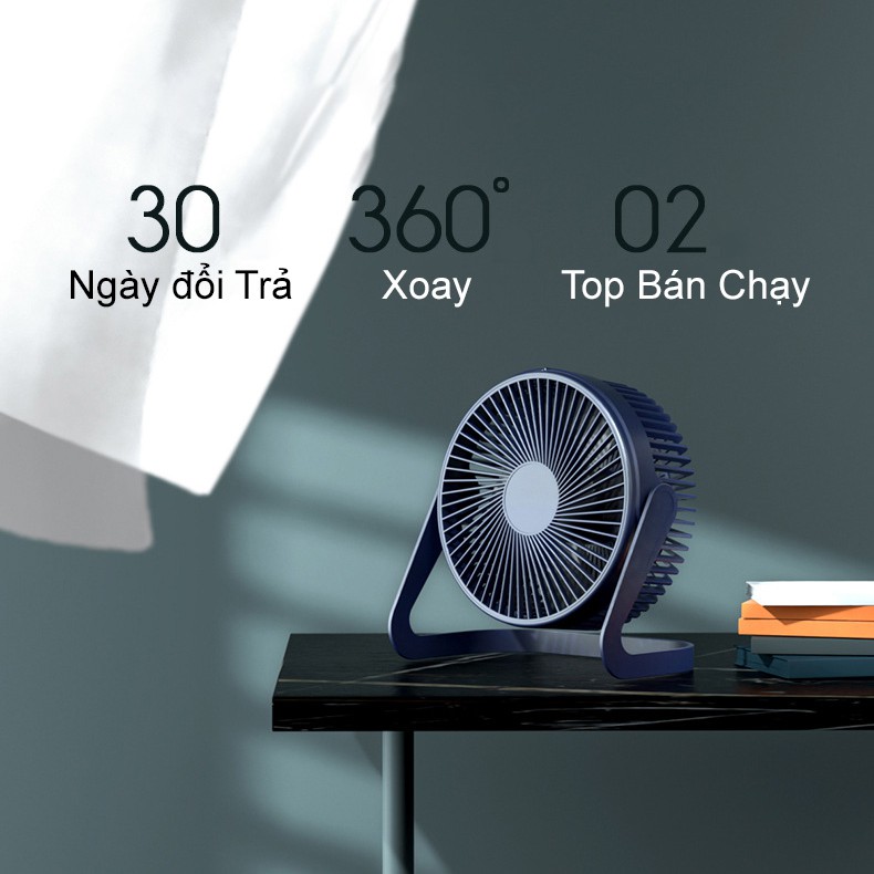 Quạt để bàn - Quạt văn phòng - Xoay 360 độ tiện lợi Q3 Siêu Bền Đẹp