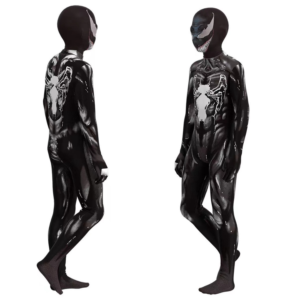 【Suge】Bộ Đồ Hóa Trang Venom / Người Nhện / Người Sắt Phong Cách Halloween 3D Độc Đáo Cho Bé