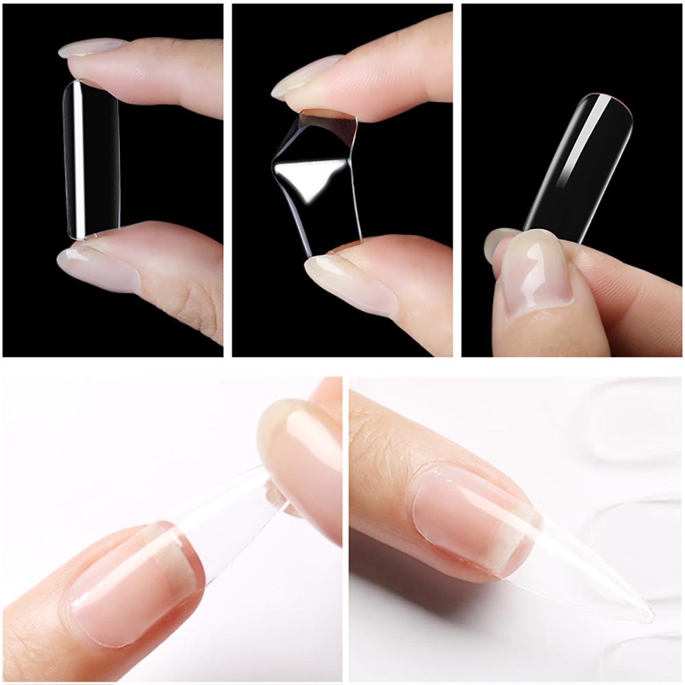 Móng Tay Giả Trong Suốt Không Đường May Kiểu Pháp Cho Nữ