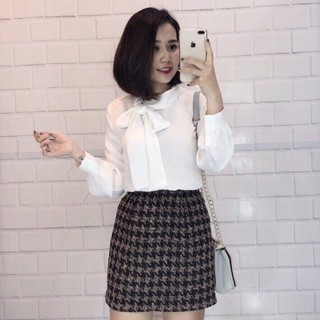 [Hàng loại 1 - Chất đẹp] MB SƠ MI KIỂU NỮ CỔ NƠ (Cam kết hàng y hình)