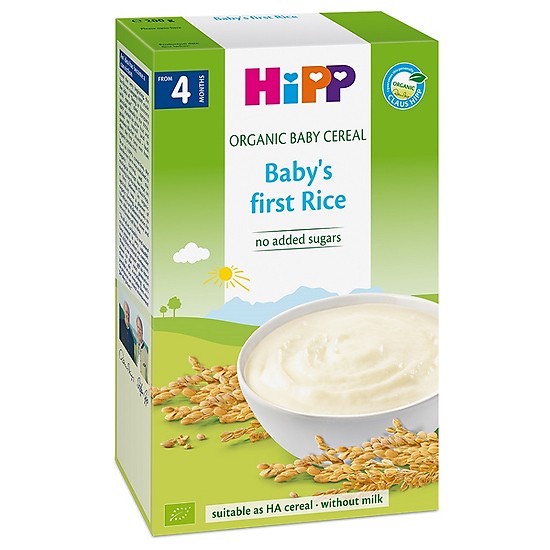 BỘT HIPP BỘT NHŨ NHI CHO BÉ 4 THÁNG 200G ĐỦ VỊ