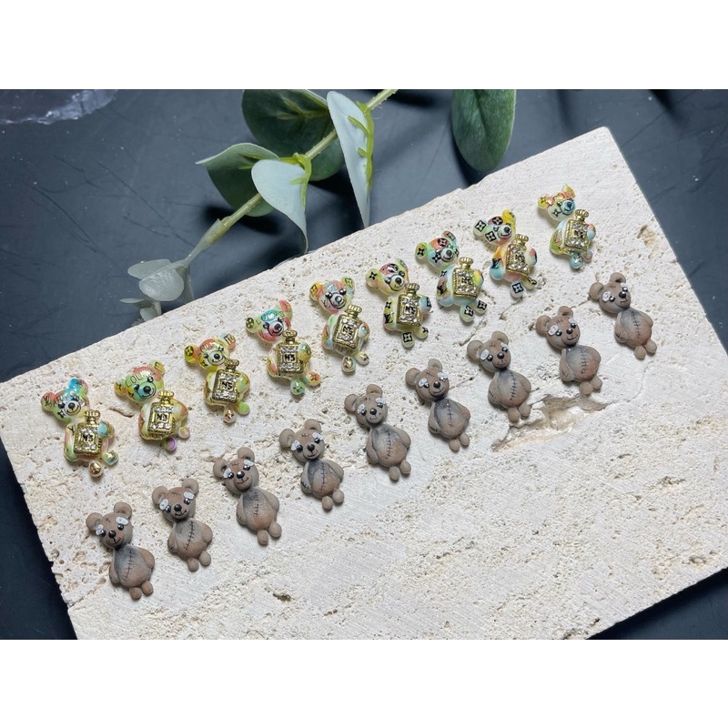 [hot 2022]Gấu bột to nhỏ, siêu rẻ gắn móng tay(set 2con/10con)