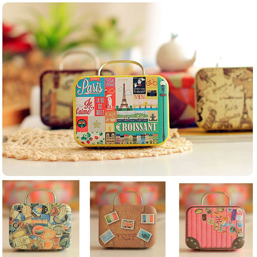 Túi đựng tiền xu bằng sắt phong cách vintage độc đáo