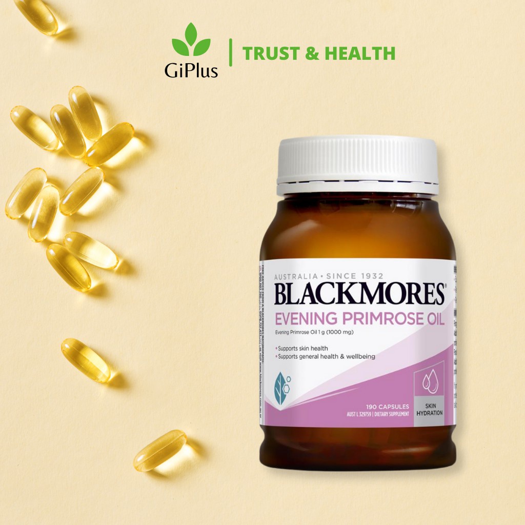 Viên Uống Tinh Dầu Hoa Anh Thảo Blackmores Evening Primrose Oil 1000mg (190 viên/ Lọ)