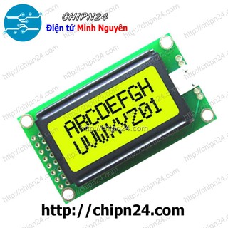 LCD 0802 5V Xanh Lá, LCD0802 5V Xanh Lá