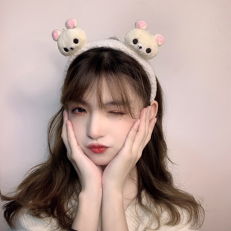 Băng Đô Tai Thú Nhồi Bông Rilakkuma và Gấu Thỏ Cute