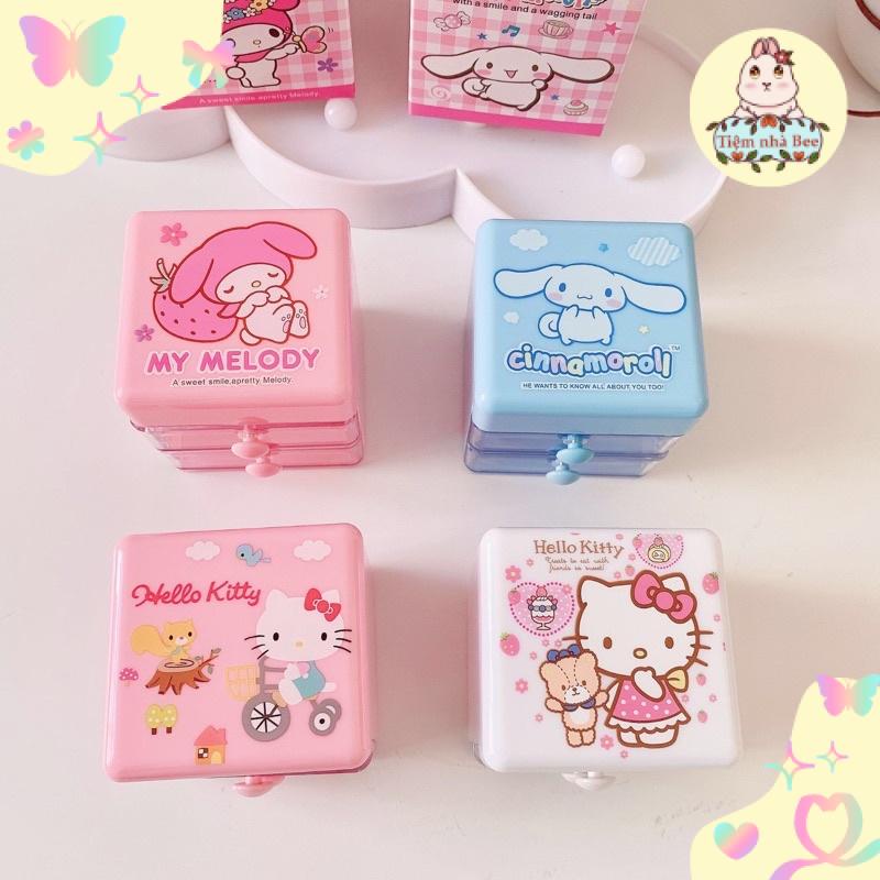 Tủ mini 2 ngăn hoạt hình đáng yêu Cinamoroll, Melody│7x7x7 cm│Xem thêm ở phần MÔ TẢ SẢN PHẨM