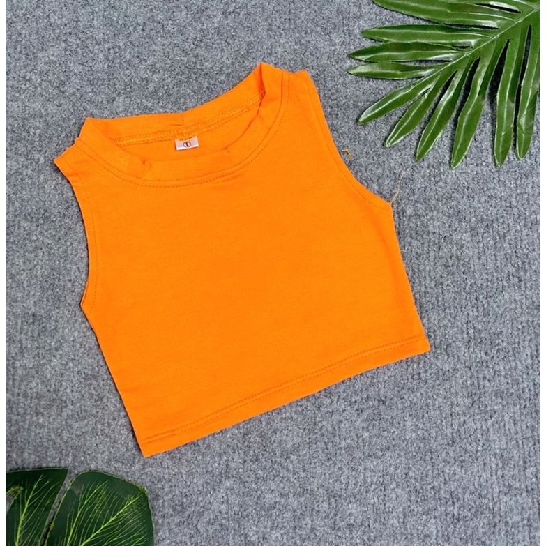 Áo Lẻ Roptop Màu cho Bé Gái Chất Thun Cotton Mềm Mại