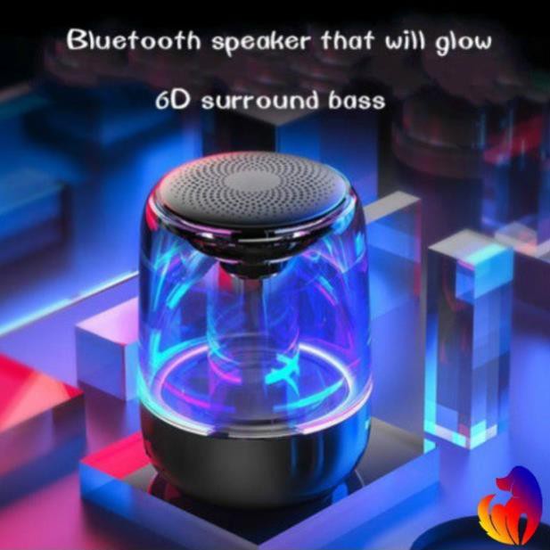 Loa đèn LED bluetooth C7 hỗ trợ thẻ nhớ TF 100HZ-20KHZ âm thành vòm 6D âm bass trầm led RGB 1000mA