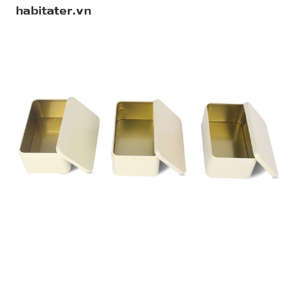1 Hộp Thiếc Đựng Trà / Bánh Quy / Bánh Quy Bằng Kim Loại