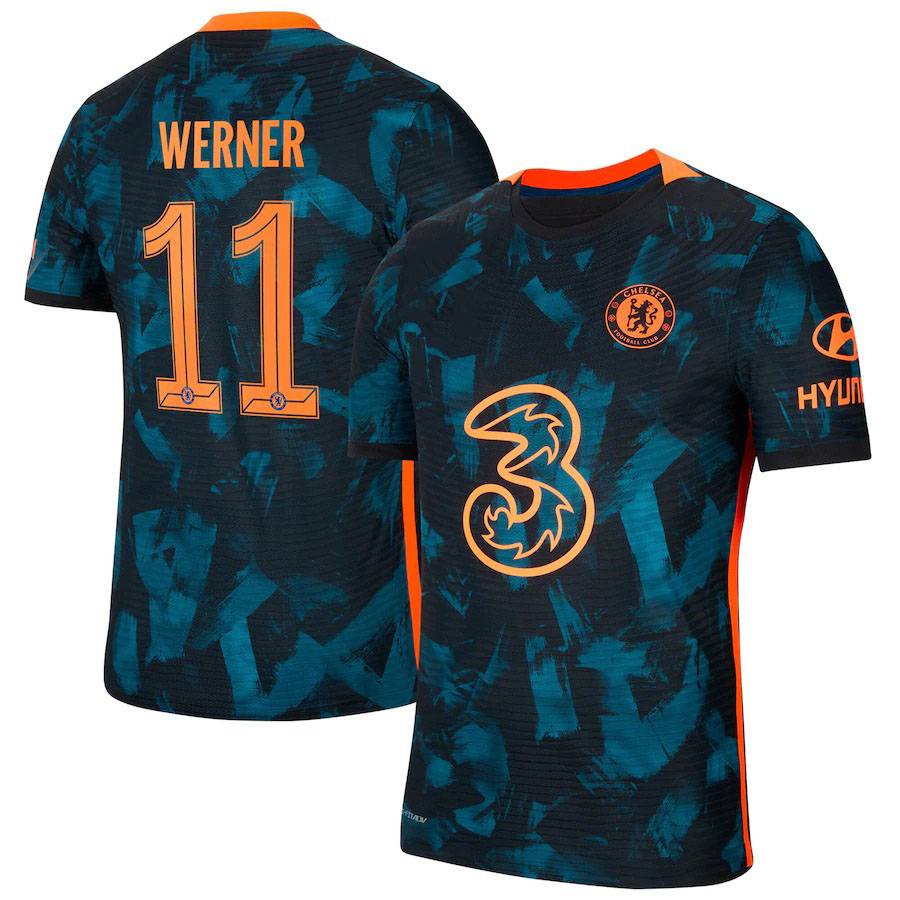 Áo thun bóng đá cầu thủ Werner Kante của câu lạc bộ Chelsea chất lượng cao size s - 4xl