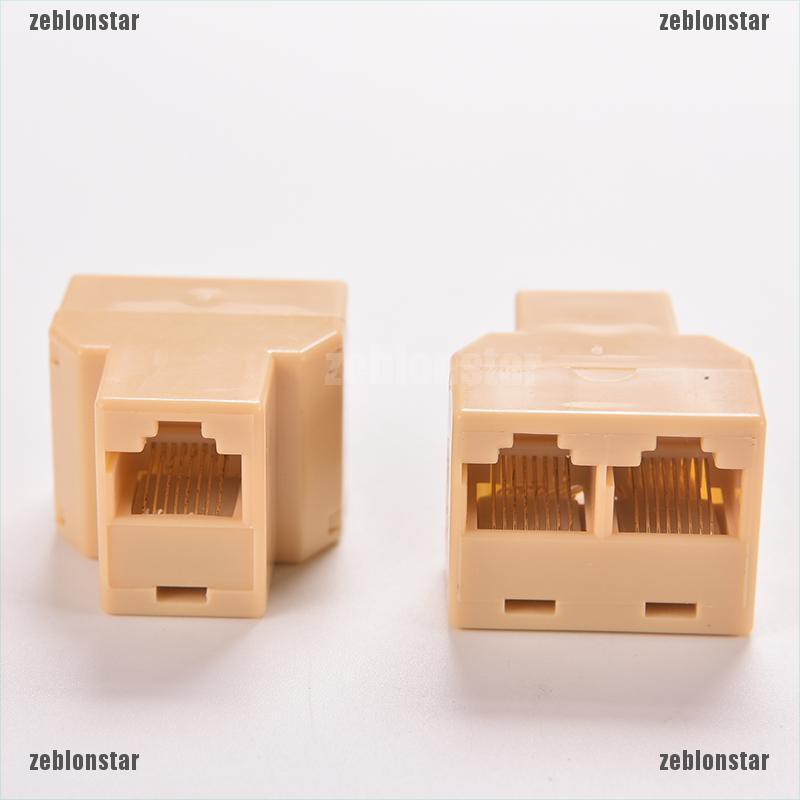 ❤Set 2 Đầu Nối 1 Cổng Ra 2 Cổng LAN DZ517 RJ45 Chuyên Dụng