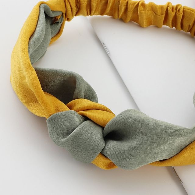 Băng Đô Thắt Nút Phối Màu Hàn Quốc Vintage Thời Trang