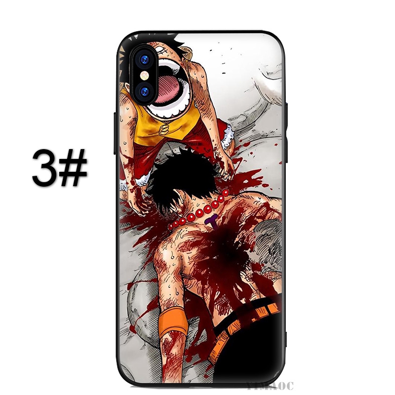 Ốp điện thoại hoạt tiết hoạt hình One Piece cho iPhone XS Max XR 8 7 Plus 6 6S 5S SE