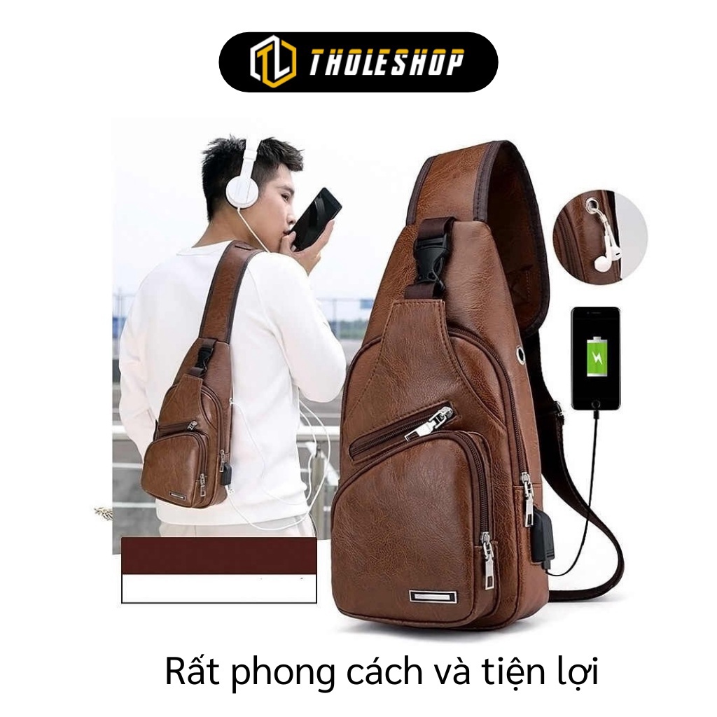 Túi Bao Tử GIGAHOME Túi Bao Tử Đeo Chéo Nam Bằng Da Cao Cấp Nhiều Ngăn 6977
