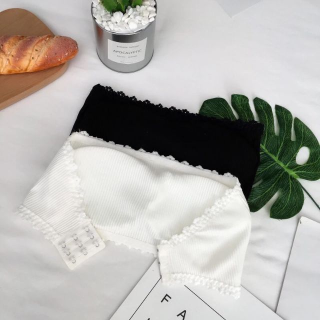 Áo ống thần thánh thun gân pha ren (hàng tốt) | BigBuy360 - bigbuy360.vn