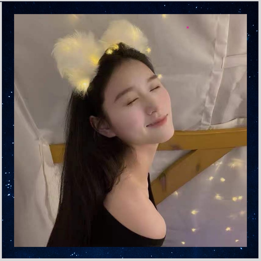 Bờm thiên thần tai mèo tai thỏ phát sáng cho trung thu cho bé babyegg