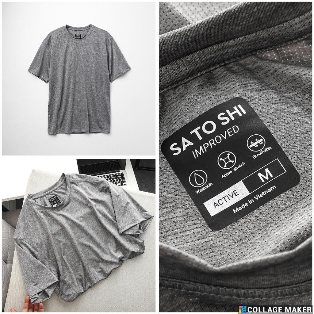 Áo thun nam thể thao SATS79 cổ tròn tay ngắn chất thun lạnh form regular fit, thoải mái nhiều màu |SATOSHI| | BigBuy360 - bigbuy360.vn