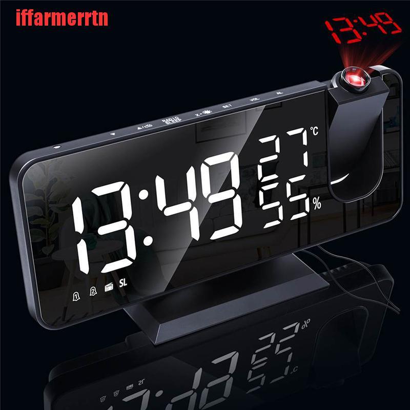Đồng Hồ Báo Thức Điện Tử LED Mrosaa Để Bàn Có Cổng Sạc USB