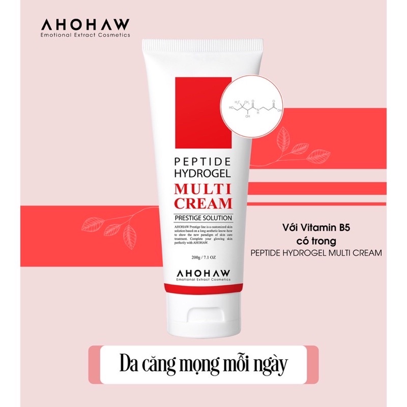 Kem dưỡng đa chức năng AHOHAW PEPTIDE HYDROGEL MULTI CREAM