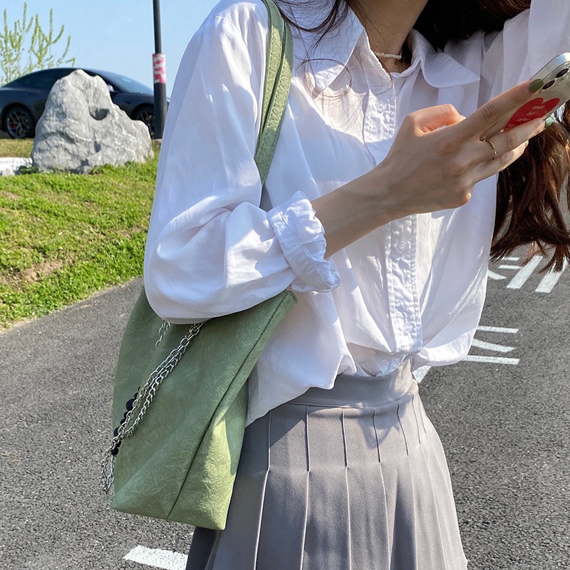 IELGY Túi Đeo Vai Cỡ Lớn Thiết Kế Đơn Giản Thời Trang Cho Nữ