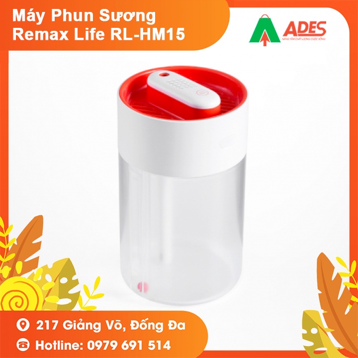 Máy Phun Sương Remax Life RL-HM15 - Bảo Hành Chính Hãng - Dưỡng Ẩm Sâu, Phun Sương - NEW 2021