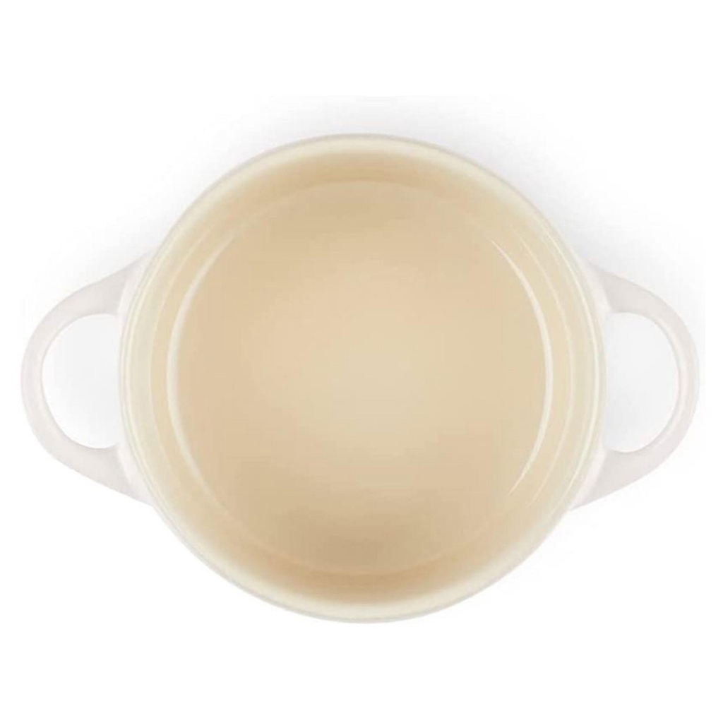 Nồi sứ cao cấp LECREUSET Mini 10cm Cocotte Redonda - Màu trắng sữa