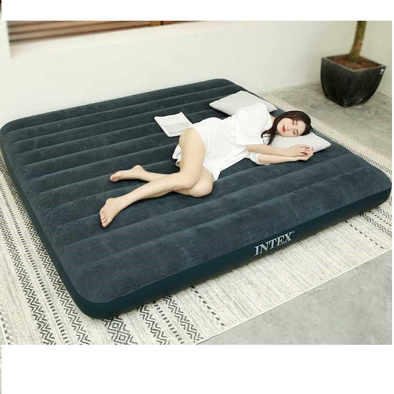 Đệm hơi gia đình công nghệ mới 183x203x25cm 64735, nệm 4 người nằm, êm ái thoáng khí, gấp dọn tiện dung Kèm bơm 2 Chiều