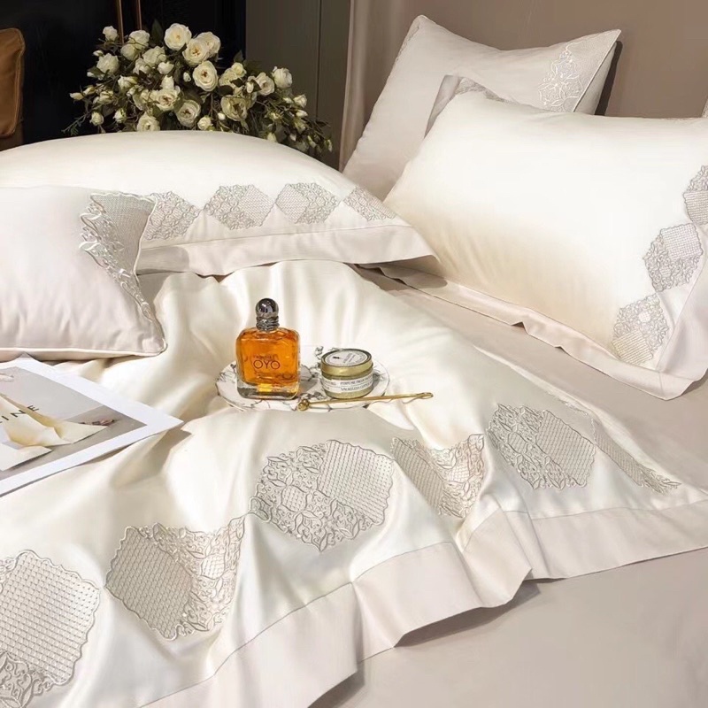 BỘ CHĂN GA GỐI LỤA SATEEN DỆT 120s luxury cao cấp