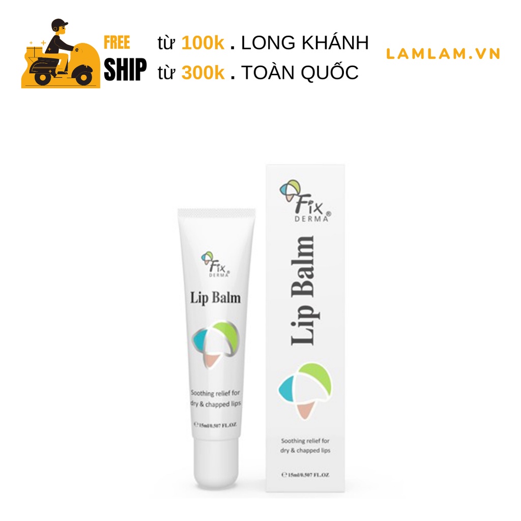 Son Dưỡng Môi Mềm Mượt Chống Khô Và Nứt Nẻ Môi Fixderma Lip Balm (15ml)