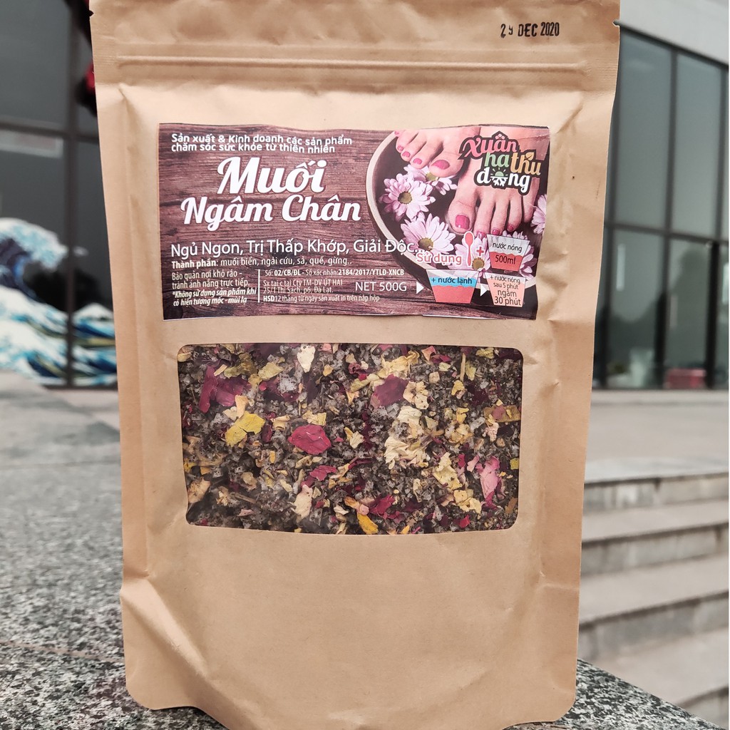 500 gr Muối ngâm chân thảo mộc 1893 Đà Lạt, hỗ trợ ngủ ngon, thải độc ( Dùng cho 60 tới 80 lần ngâm ) | BigBuy360 - bigbuy360.vn