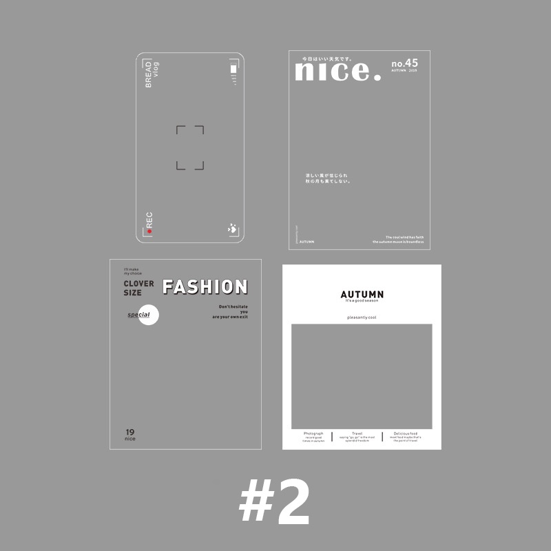Sticker  Frame ảnh trắng đen siêu dễ thương trang trí sổ tay, scrapbook, planner,...