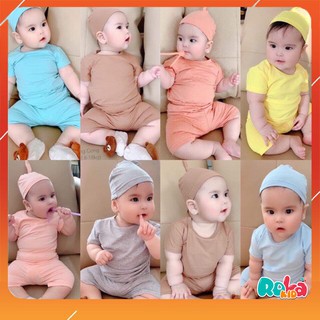 RoLa Kids 💕 Combo 3 Bộ củ tỏi 3 chi tiết cho bé chất thun cotton tàu loại 1👩👨