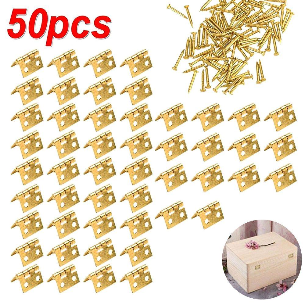 Set 50 Bản Lề Mini Hỗ Trợ Trang Sức Cổ Điển