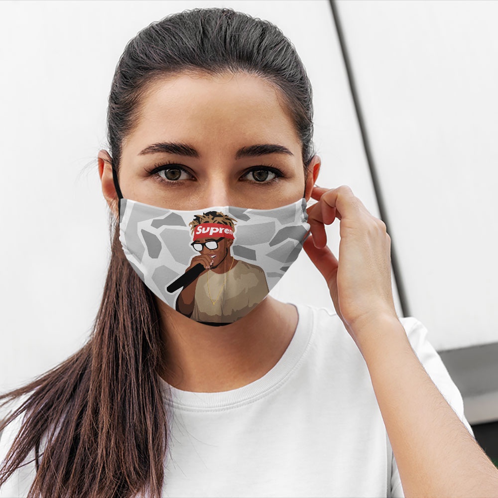 Khẩu trang vải eco mask S.u.p.r.e.m.e_3535 CARTWELL dây đeo mềm chuyên dụng đeo thoải mái không đau tai thoáng khí