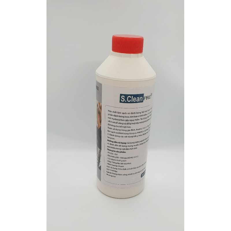 Hóa chất làm sạch và đánh bóng bề mặt inox GMP160 (Chai 400ml; chai 1000ml)
